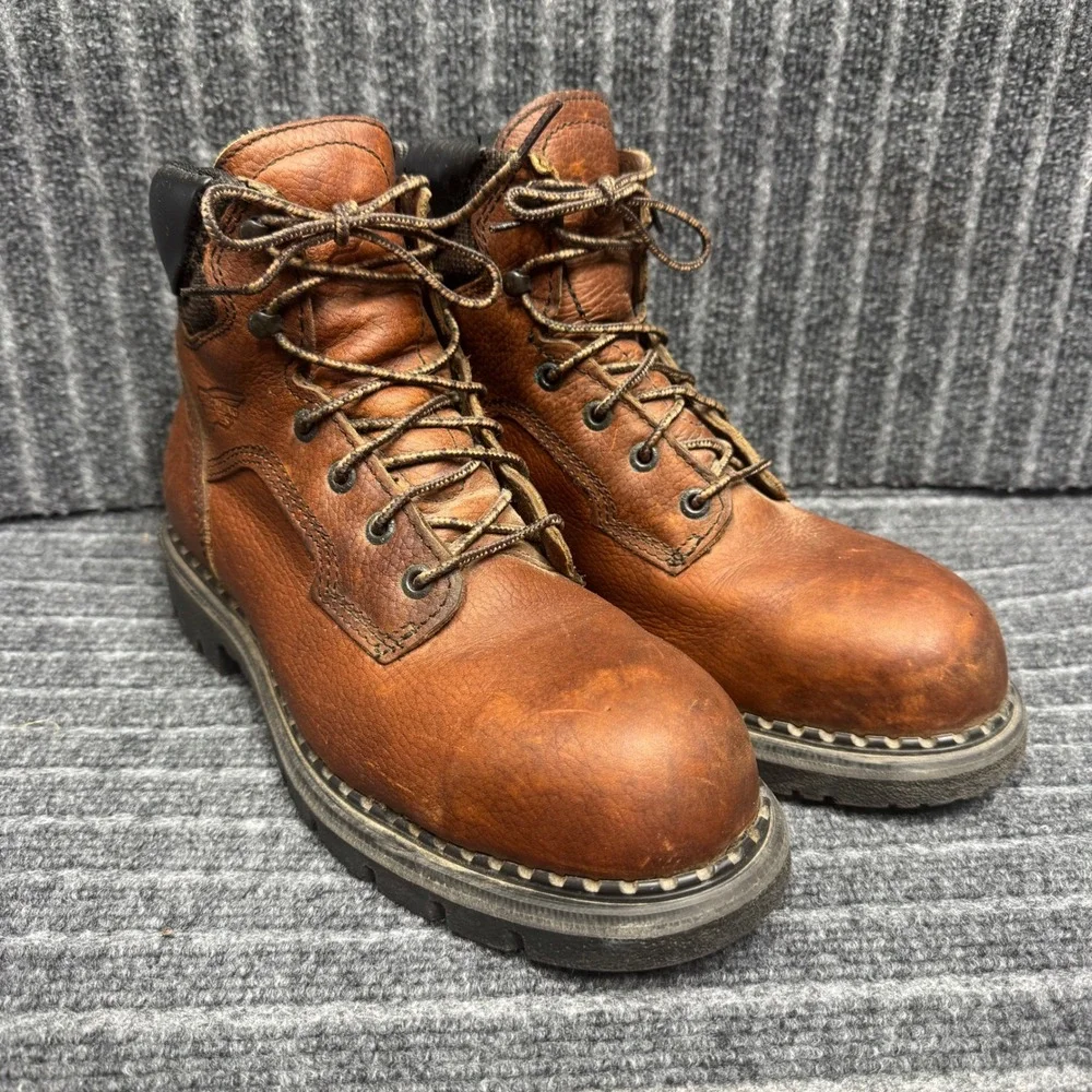 Red Wing 2326 Work Boots 9.5 Brown Steel Toe EH Leather USA Made